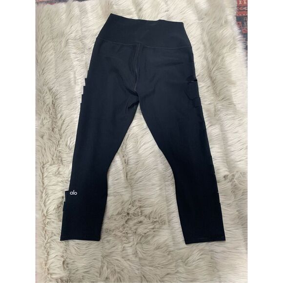 Alo Yoga High Waist Slice Capri Leggings Small - Picture 3 of 6